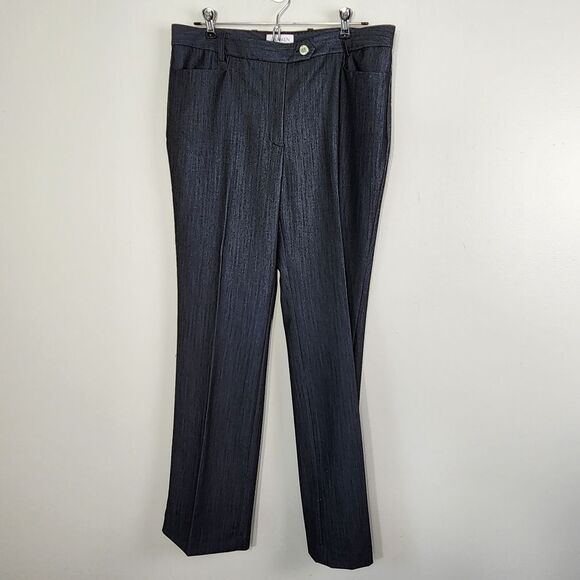 Carmen Marc Valvo Dress Trousers Charcoal Size 10 Office Career - Picture 8 of 12